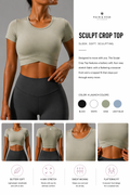Palm Sculpt Crop Top