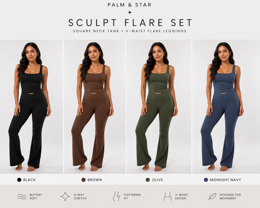 Palm & Star Sculpt Flare Set